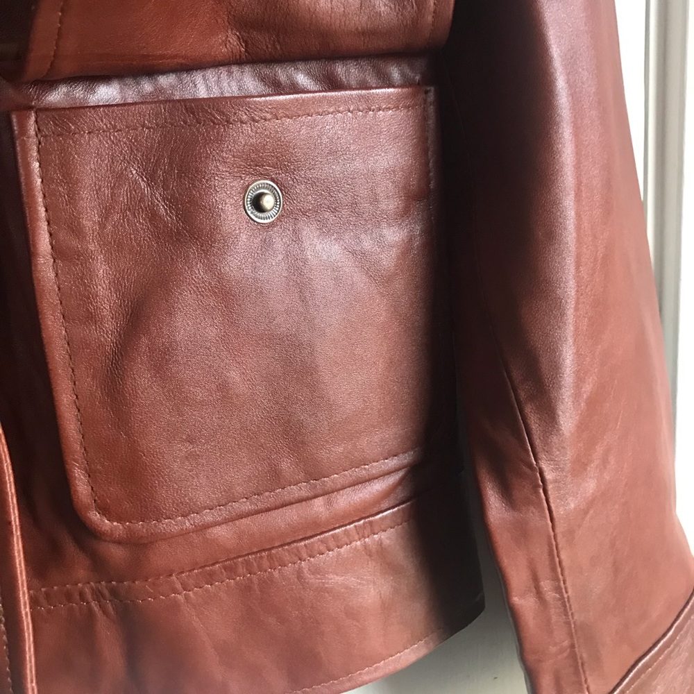 Brown Leather Jacket - Picture 11 of 14